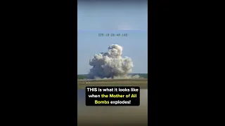 MOAB or Mother of All Bombs Test Footage