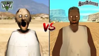 GTA 5 GRANNY VS GTA SAN ANDREAS GRANNY - WHICH IS BEST?? | Gaara