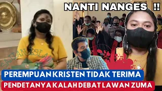 NANGIS🔴PEREMPUAN KRISTEN TIDAK TERIMA PENDETA KALAH DEBAT LAWAN ZUMA