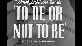 To Be Or Not To Be - Trailer