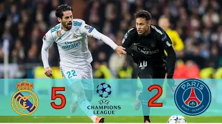 Real Madrid vs Paris Saint Germain 5 2 All Goals HD 1n