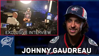 Johnny Gaudreau full interview on signing with Columbus Blue Jackets