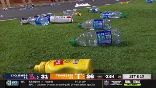 Tennessee Fans Throw Debris on Field vs. Ole Miss