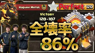 CWL初戦パーフェクト!!Th11圧巻の全壊率86％越え!!【クラクラ】