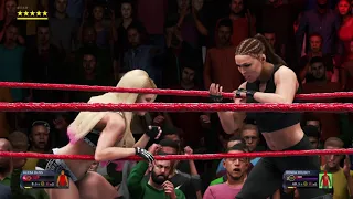 WWE 2K20 Universe Mode Raw Week 3 Alexa Bliss VS Ronda Rousey Part 2