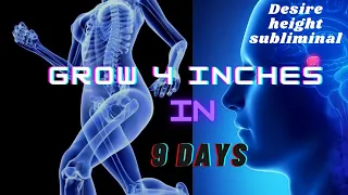 Grow 4 inches taller  in 9 days .|Grow taller Subliminal 432 hz frequency+rain sound,Raikov Effect®️