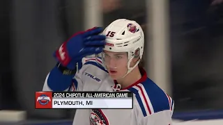 Team White defeats Team Blue in overtime, 5-4, in the 2024 Chipotle All-American Prospects Game