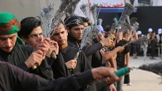 شاهد: الآلاف من المسلمين الشيعة يتوافدون إلى كربلاء لإحياء ذكرى مقتل الحسين في واقعة الطّف