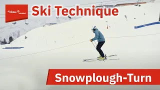 Ski Technique Demonstration | Snowplough-Turn