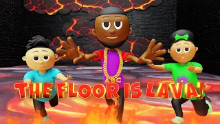 🌋The Floor Is Lava Dance 🥵🔥 Brain Break Songs & Games @whatsthatrhyme