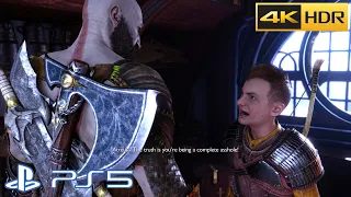 Atreus Calls Kratos an A**hole & Transforms Scene - God of War Ragnarok PS5 4K 60FPS HDR