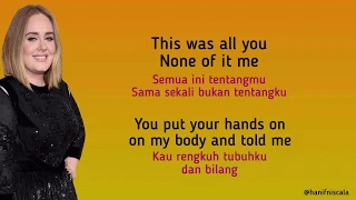 Adele - Send My Love To Your New Lover | Lirik Terjemahan