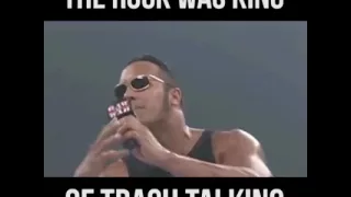 The rock was king of trash talking