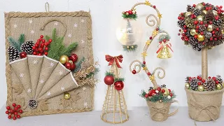 7 Beautiful Diy Jute craft Christmas decorations ideas 2023🎄🎄Craft Idea