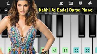 Kabhi Jo Badal Barse Piano Tutorial