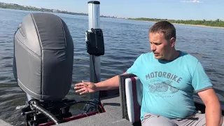 FINVAL 555 Fish Pro - Видео обзор  гидравлический транцевый лифт SEASTAR 10"