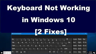 How to fix laptop keyboard keys not working windows 10   #keyboard #laptop #pc #english