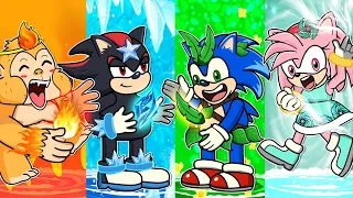 Four Elements Sonic & Friends stories - Fire, Water, Air and Earth | Sonic the Hedgehog Animation