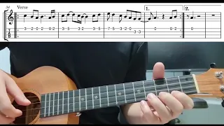 Stairway To Heaven (Led Zeppelin) - Easy Beginner Ukulele Tabs With Playthrough Tutorial Lesson