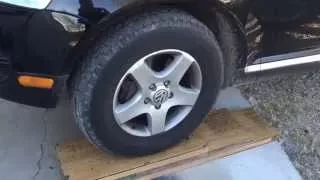 VW Touareg with 265-65-17 tires