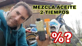 Cómo hacer Mezcla 2 Tiempos % proporción aceite gasolina ⛽ Monólogo 🤣😂