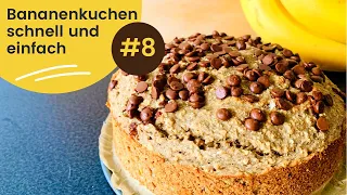 Bananenkuchen mit Hafermilch und Hafermehl (vegan)