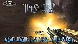 TimeSplitters 2 - Arcade League - Men in Grey (4K, 60 FPS)