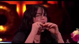 @BillieEilish playing “Spill the Tea” with James Corden on the @latelateshow tonight. 😭