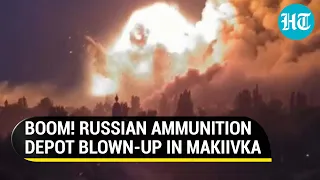 Russian Ka-52 Alligator Annihilates Ukrainian Tank; Arms Depot Goes up in Flames in Makiivka | Watch