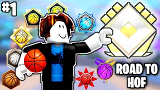 ROAD TO HALL OF FAME RANK!? (HOOPZ ROBLOX)