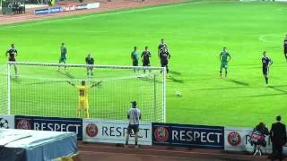 Ludogorets - Real Madrid 01.10.14 - Cristiano Ronaldo missed penalty