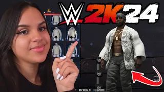 CREATING A MALE & FEMALE SUPERSTAR IN WWE 2K24! FULL BREAKDOWN OF UNLOCKABLES, HAIRSTYLES & ATTIRES!