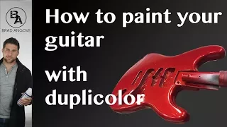 How to paint your guitar with duplicolor spray cans
