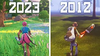 Fortnite in 2012 vs 2023..