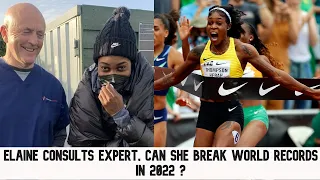 ELAINE THOMPSON-HERAH WORKING WITH WORLD RENOWNED PHYSIO || TARGETS FLO JO WORLD RECORDS IN 2022