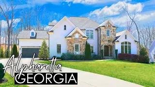 Resort Style Living: 8 Bedroom, 7.3 Bath Home w/Pool for Sale in Alpharetta's Gated Golf Community