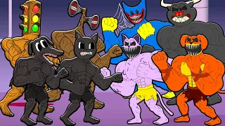 MUSCLE POPPY PLAYTIME 3 VS MUSCLE TREVOR HENDERSON! 1 part Cartoon Animation