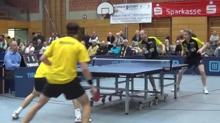 Flemming Christ vs Szudi Majoros 1 Tabletennis Bundesliga 2 TV Hilpoltstein vs BVB Dortmund Zoom  20