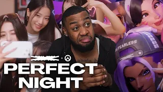 LE SSERAFIM (르세라핌) 'Perfect Night' OFFICIAL M/V with OVERWATCH 2 Reaction!