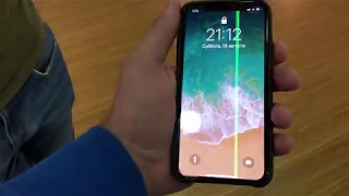 Брак! Зеленая полоска iPhone X