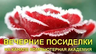 ВЕЧЕРНИЕ ПОСИДЕЛКИ НА КАНАЛЕ КОМПЬЮТЕРНАЯ АКАДЕМИЯ  17 ноября 2019