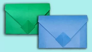 How To Make an Envelope ✉ Without Tape or Glue || Super Easy Origami Envelope