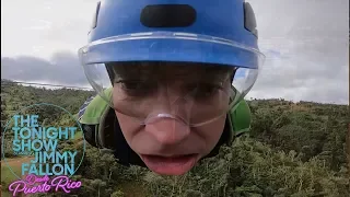 Jimmy Freaks Out Riding Puerto Rico's "Monster" Zip Line