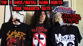 Top 5 Rock/Metal Band T-Shirts Your Parents Don't Like