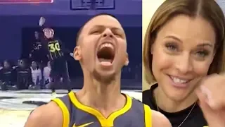 WATCH: Steph Curry's Hot Mom Knocks Down INSANE Underhanded Half-Court Shot!