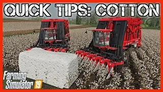 QUICK TIPS: COTTON | Farming Simulator 19