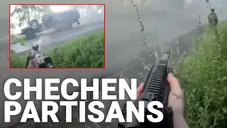 Chechen raid on Russian military truck in Ukraine