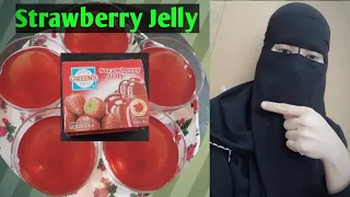 Arabic dessert: How to make simple strawberry jelly!