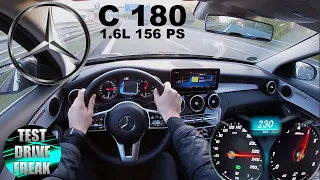 2020 Mercedes Benz C-Class C 180 156 PS TOP SPEED AUTOBAHN DRIVE POV