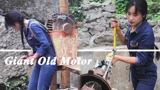 💡Super Girl Repaired Amazing 1969 Giant Broken Old Motor With Her Own ( Full Video)